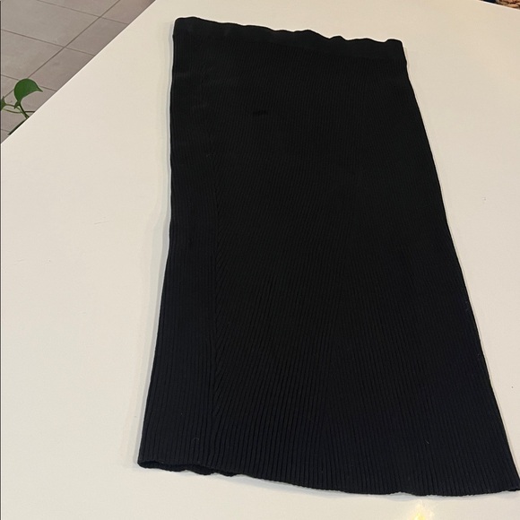 Favorite Daughter Ribbed Knit Cashmere Cotton Mix Midi Skirt NWT - Picture 1 of 12
